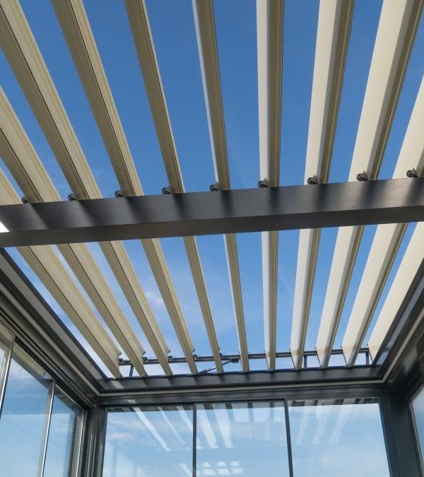 Pergola awning in the sunshine photo